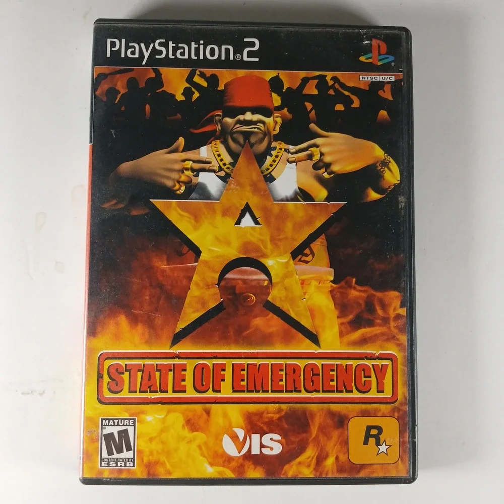 Rockstar State of Emergency PS2 Sony PlayStation 2 Black Label Action Beat Em Up